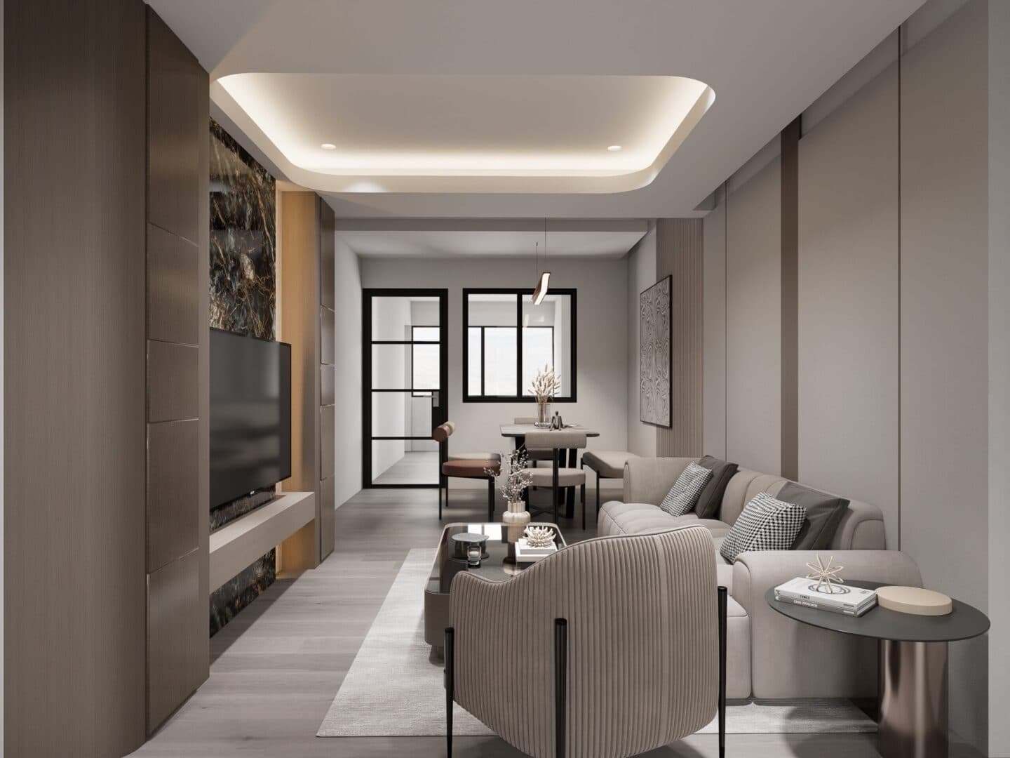 HDB living room project by HSR Interior